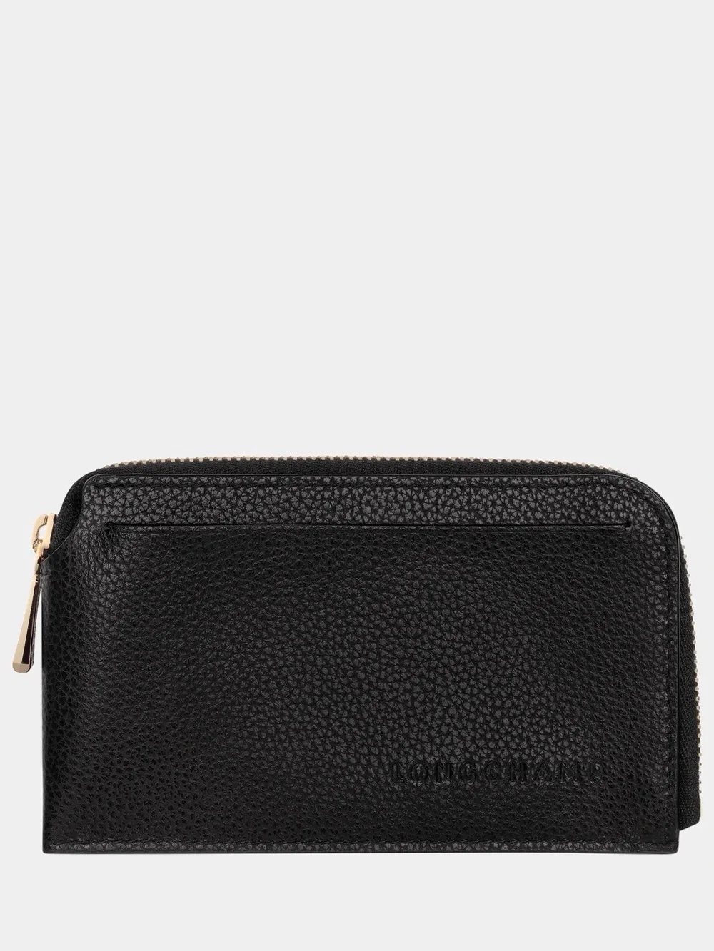 LONGCHAMP LE FOULONNÉ CARD HOLDER Black - Leather